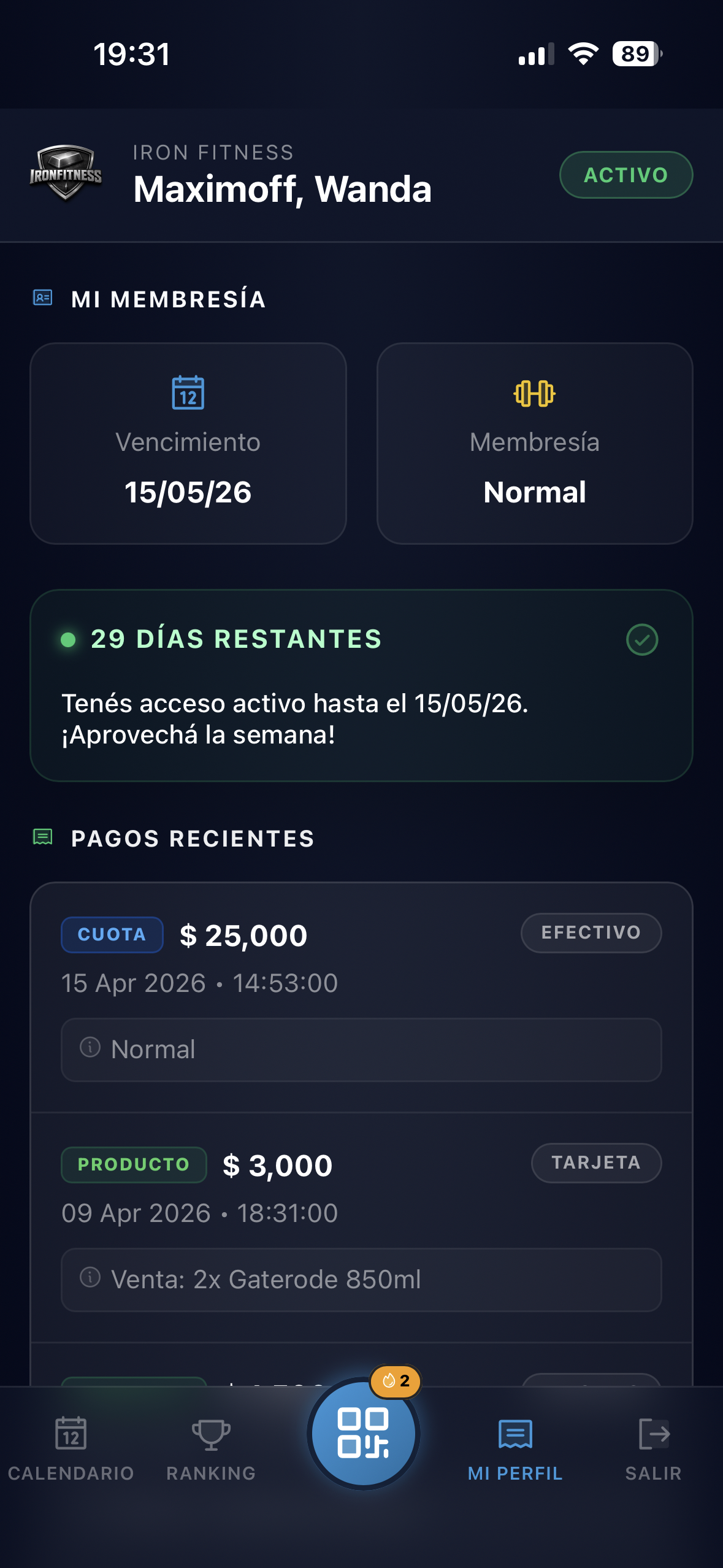 Ejefit Stats Mobile